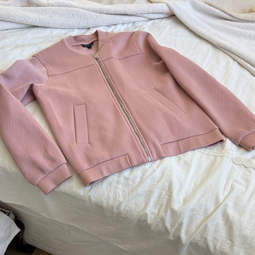 Topshop Pink Bomber Jacket